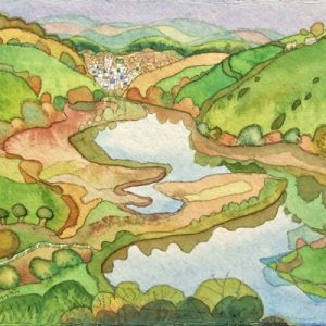 Totnes from Sharpham (Devon)
